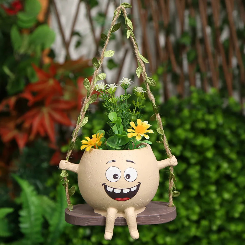 Schattige Schommelstoel | Bloempot