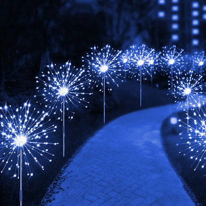 Vuurwerkverlichting Tuindecoratie | LED Zonne-energie-fee