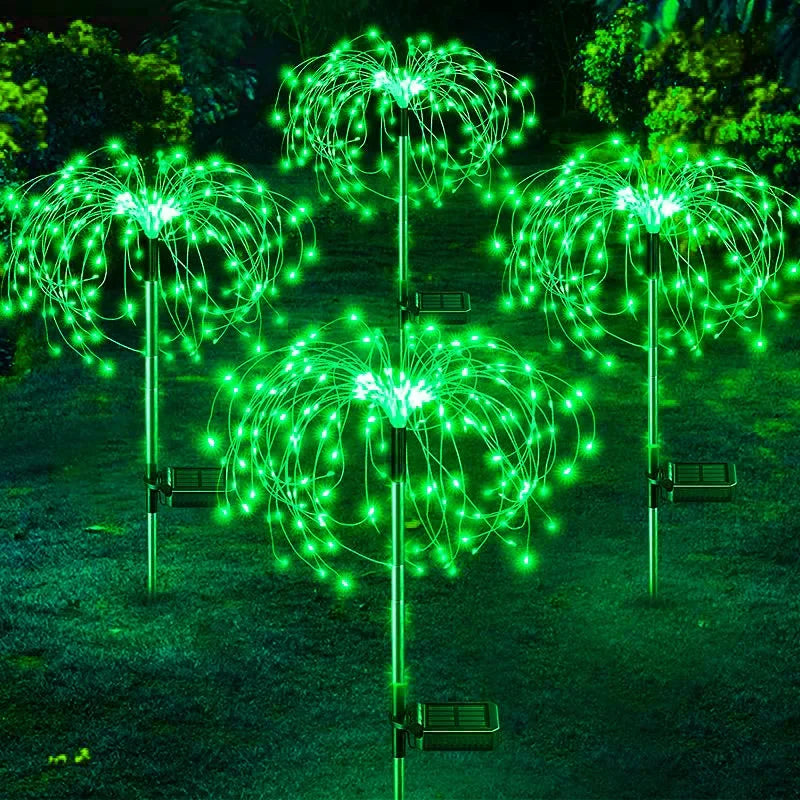 Vuurwerkverlichting Tuindecoratie | LED Zonne-energie-fee